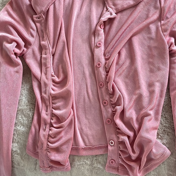 Blush Garage Button Up - Picture 2 of 4